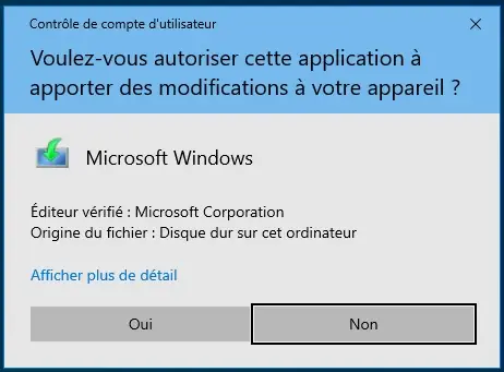 Autorisation Windows