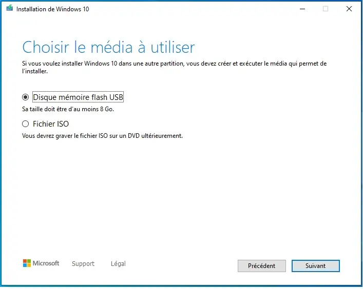 Création USB Bootable